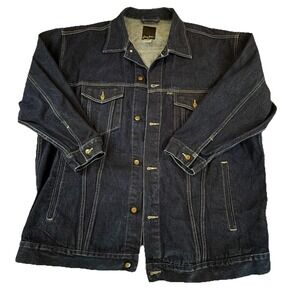 Sean John Jean Jacket VTG 90s Y2K Denim Dark Wash‎